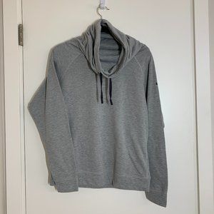 Nike Women’s Dri-Fit Funnel Neck Pullover Sweatshirt Heather Gray , Medium